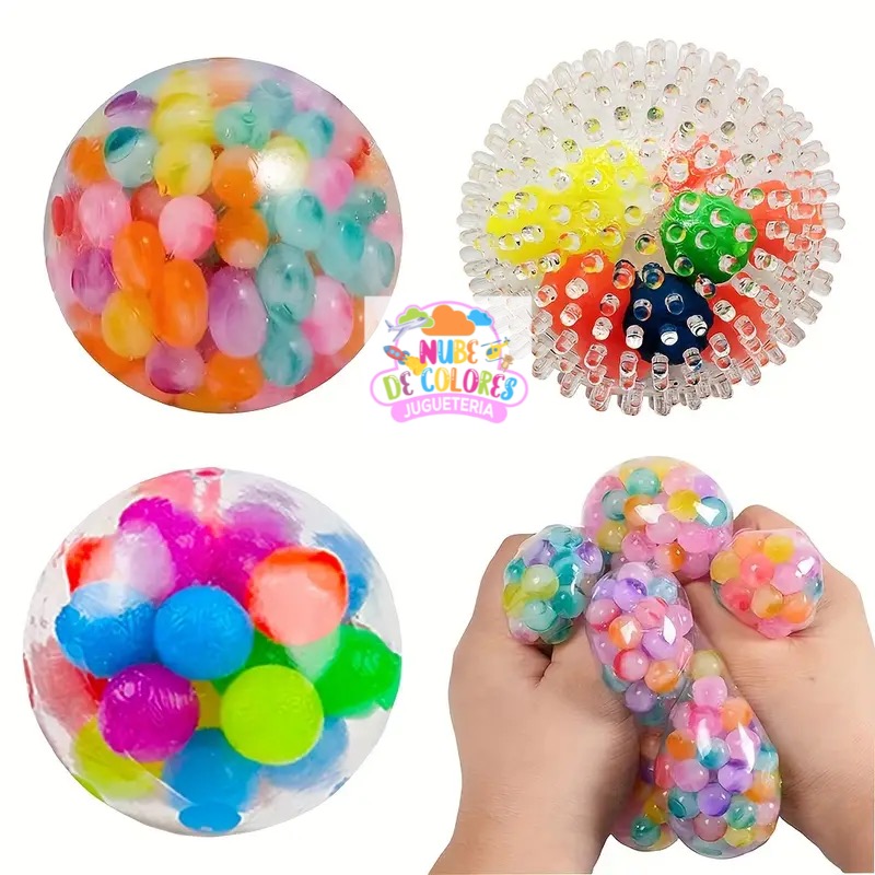PELOTA MULTISENSORIAL CON PÚAS DE SILICONA - Imagen 3