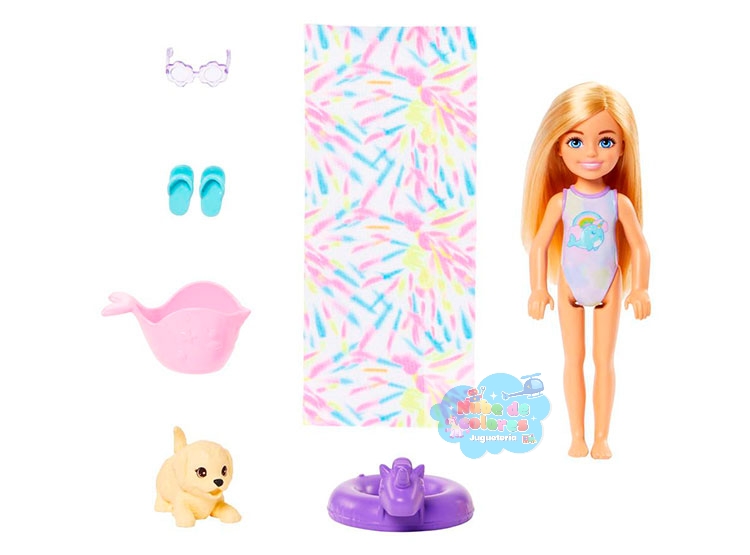 BARBIE - CHELSEA Y SU RESBALADILLA CON AGUA - Imagen 3