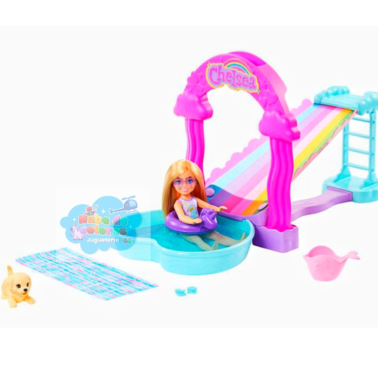 BARBIE - CHELSEA Y SU RESBALADILLA CON AGUA - Imagen 2