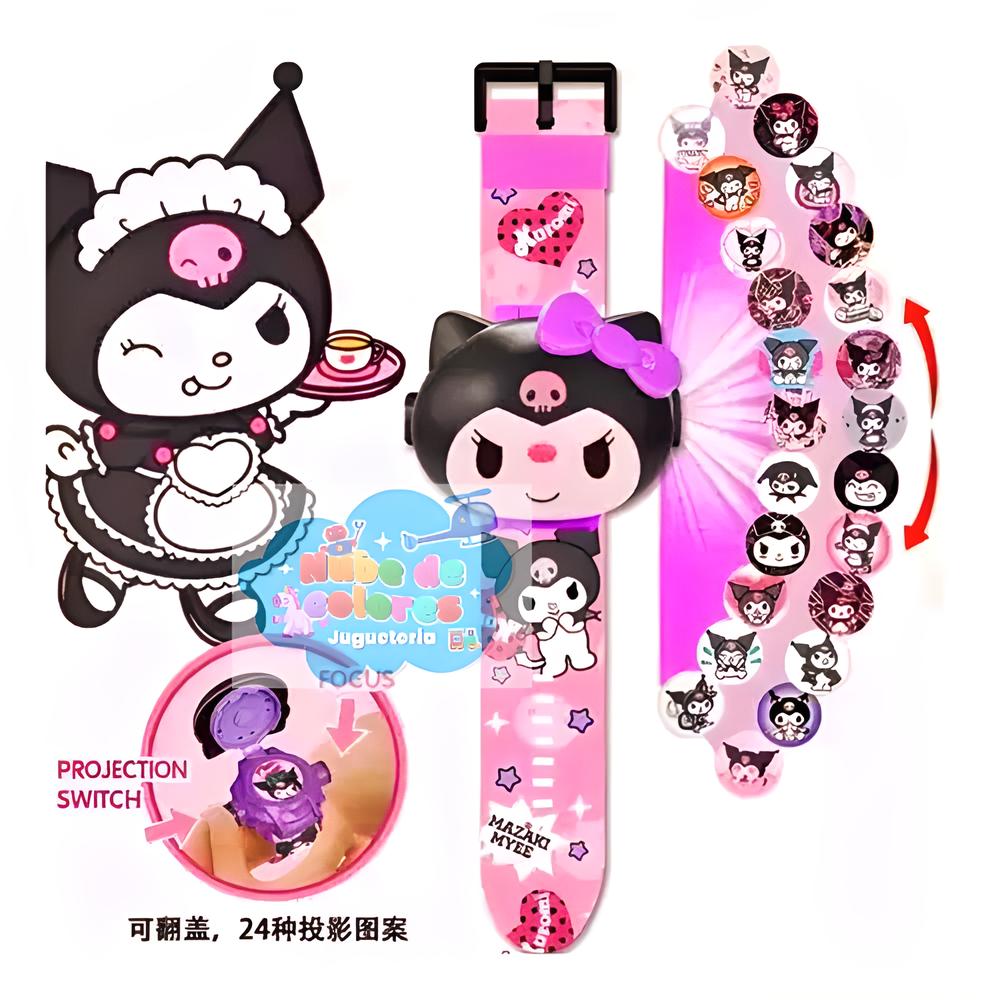 RELOJ PROYECTOR KUROMI