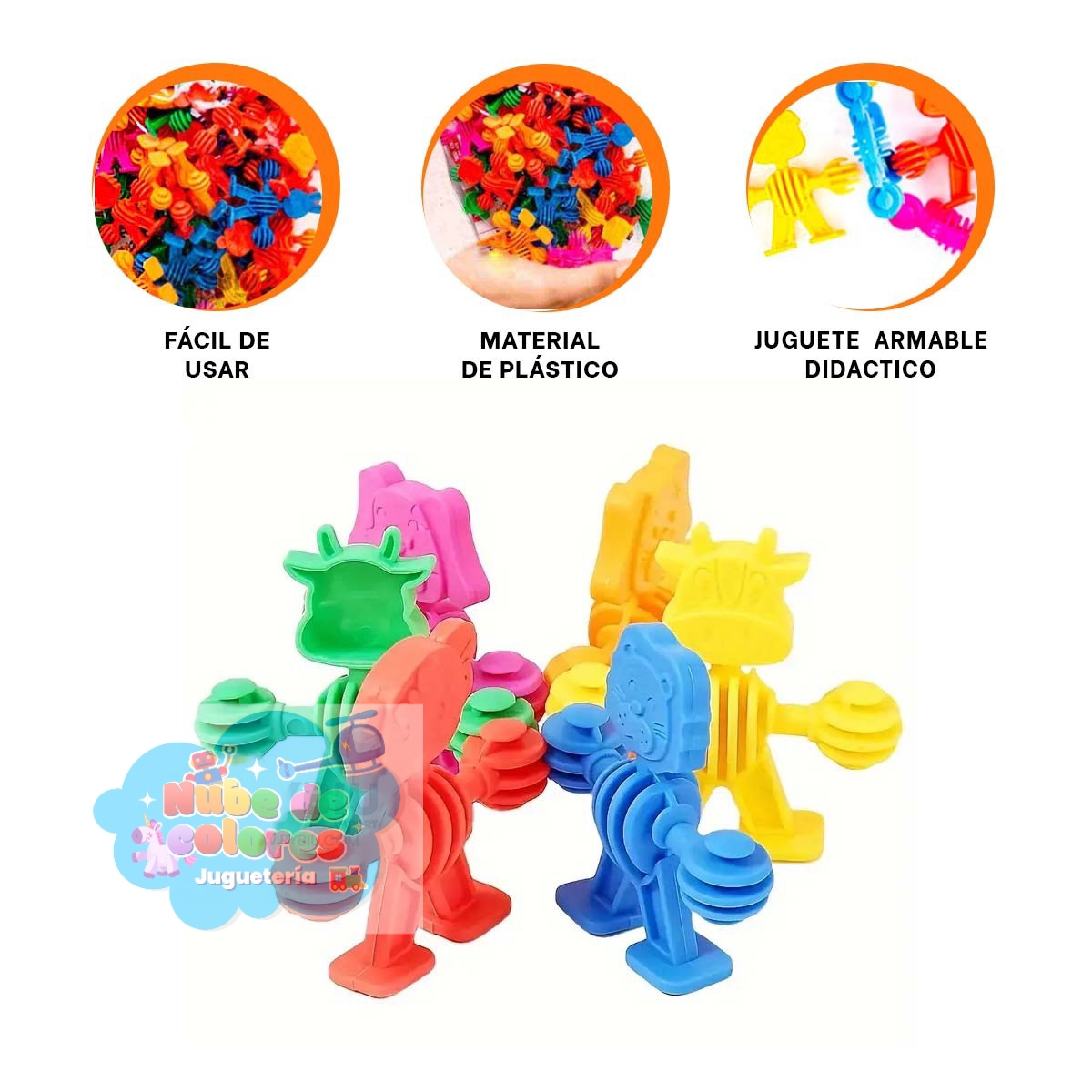 BLOQUES DE CONSTRUCCIÓN ANIMALITOS - Imagen 3