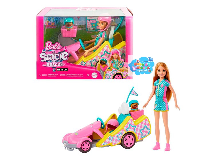 STACIE AL RESCATE GO KART! - BARBIE