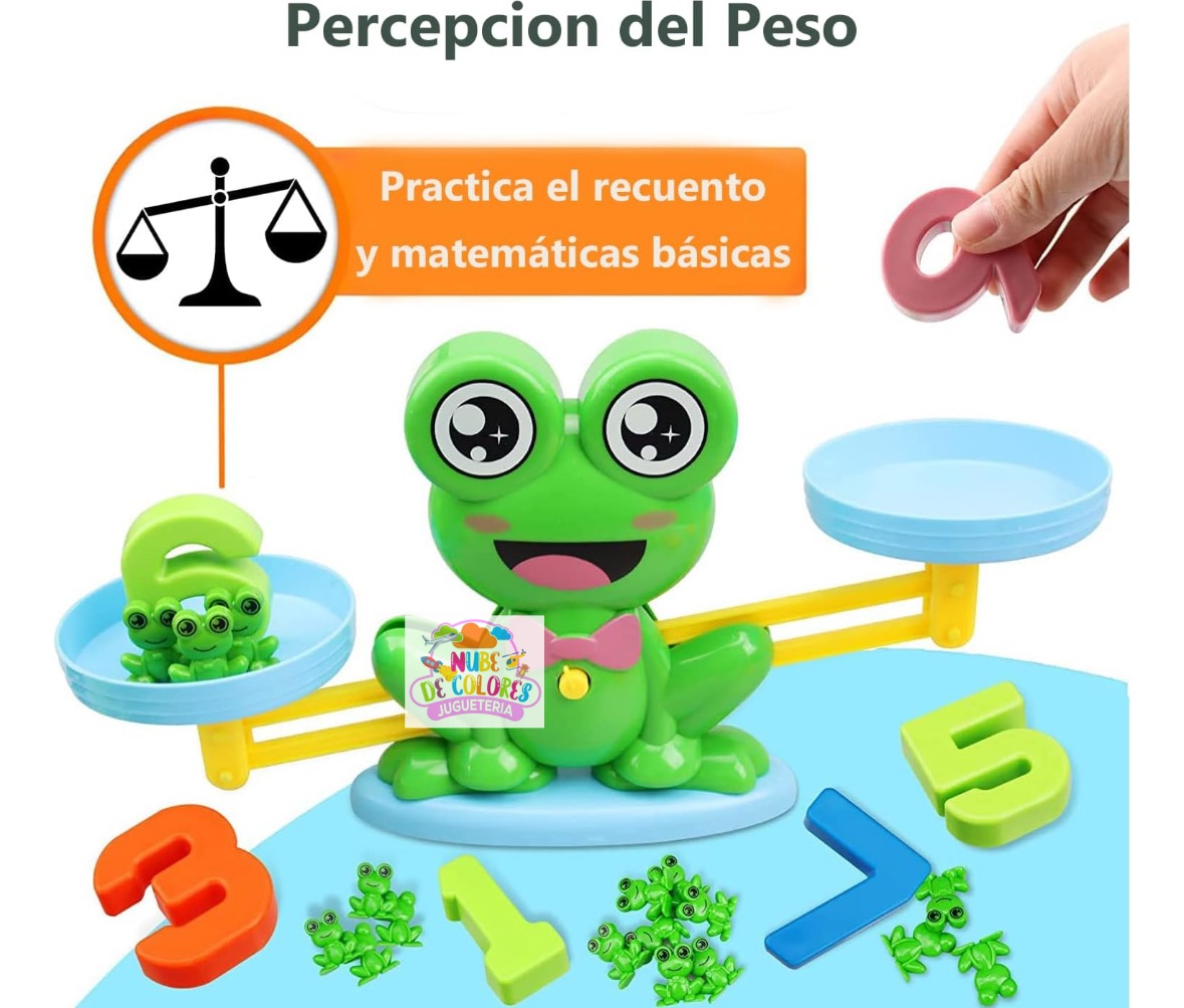 BALANZA MATEMÁTICAS RANITA MONTESSORI - Imagen 3