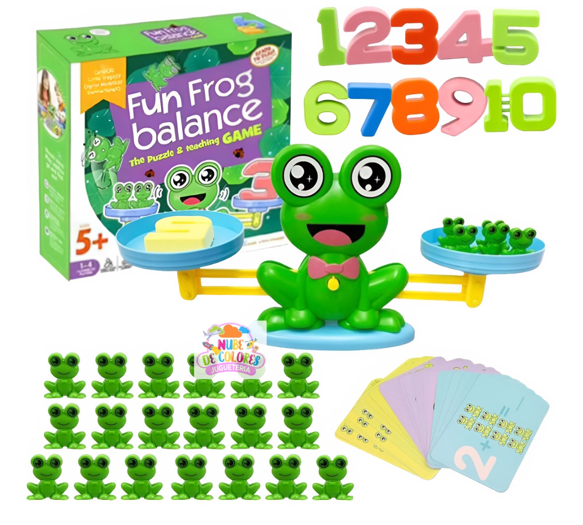 BALANZA MATEMÁTICAS RANITA MONTESSORI - Imagen 5