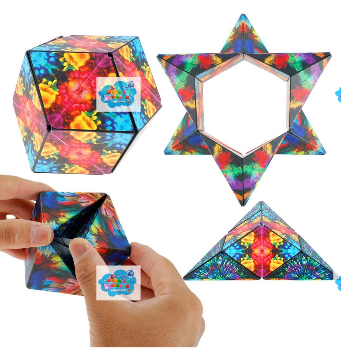 CUBO RUBIX MÁGICO MAGNÉTICO 72 FORMAS