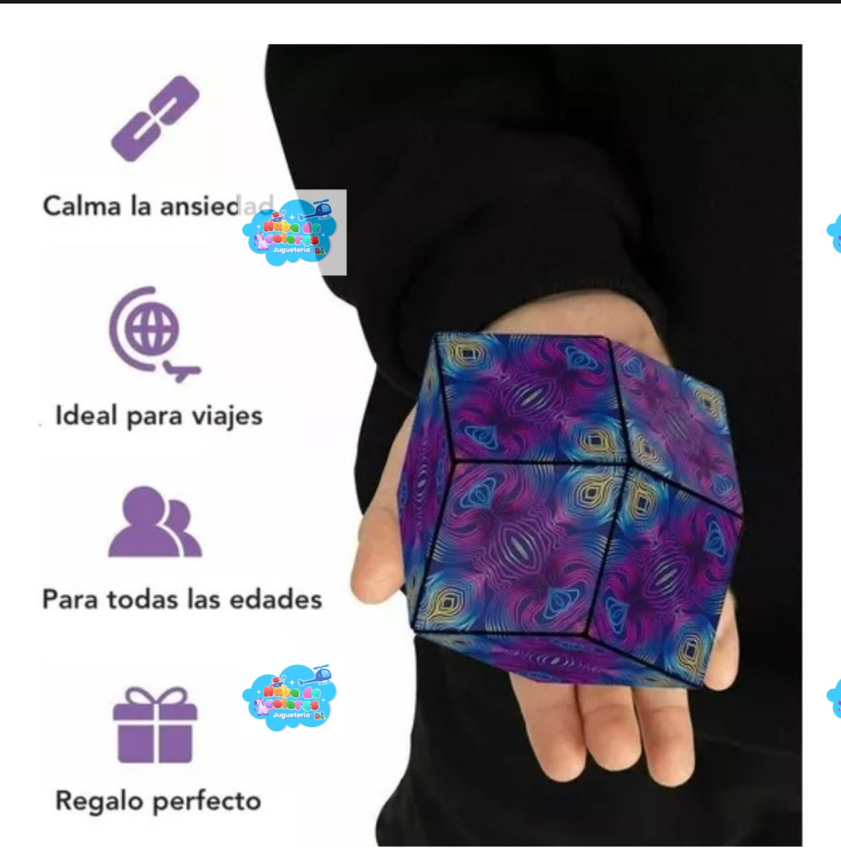 CUBO RUBIX MÁGICO MAGNÉTICO 72 FORMAS - Imagen 4