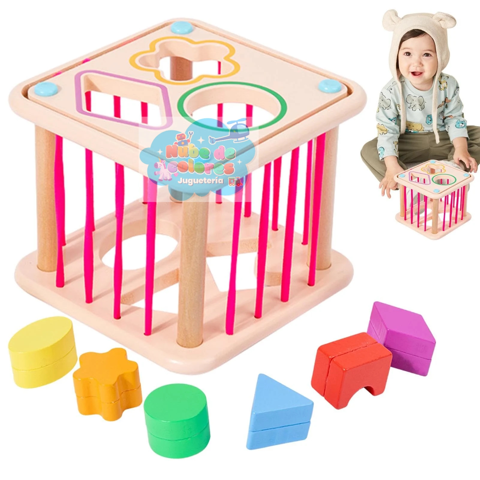 CUBO FIGURAS ENCAJE - Imagen 7