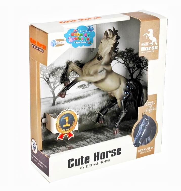 FIGURA DE CABALLO GRIS REALISTA - Imagen 4