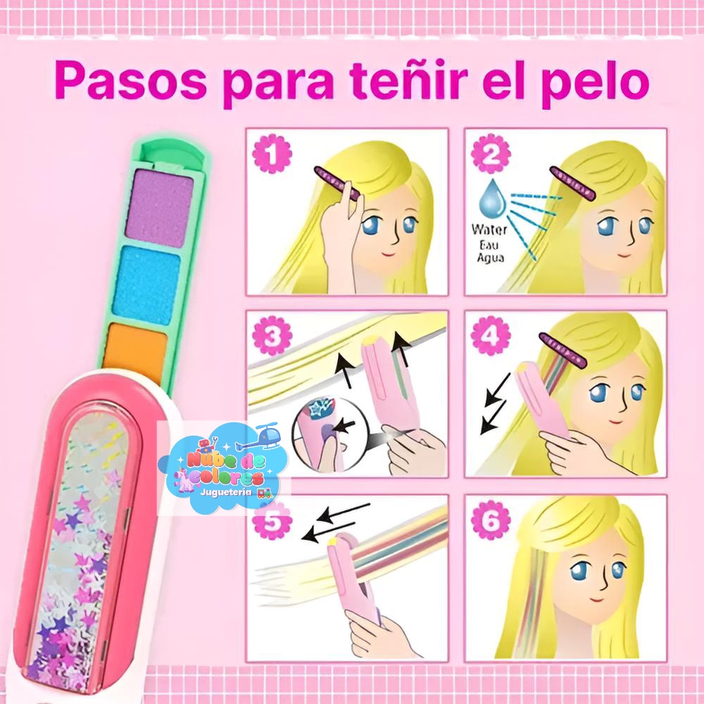 SET DE TIZAS COLOREAR CABELLO - Imagen 4