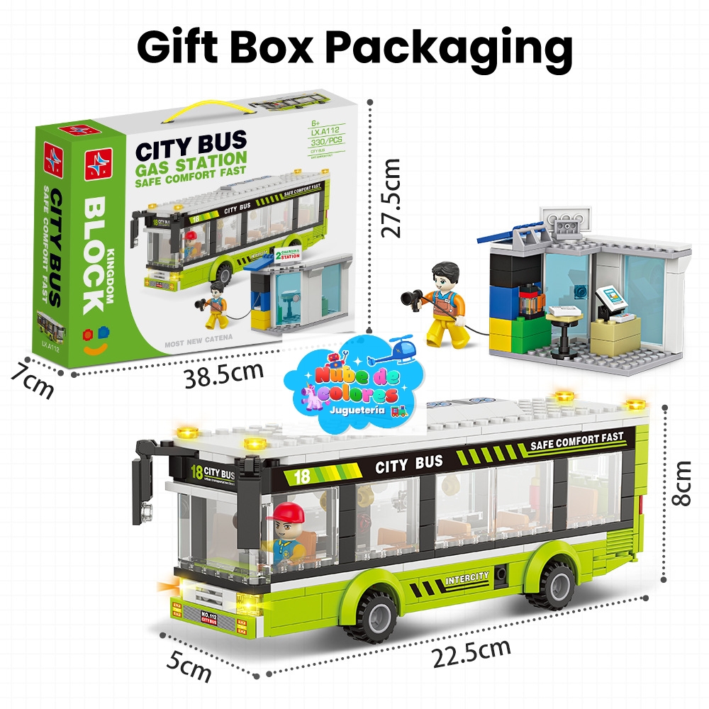 LEGO AUTOBÚS Y BENCINERA 330 PCS. - Imagen 9