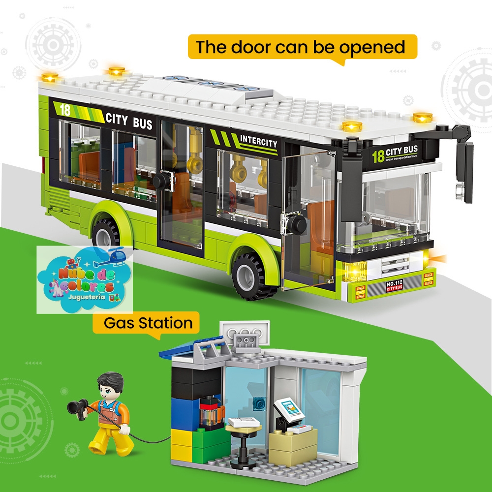 LEGO AUTOBÚS Y BENCINERA 330 PCS. - Imagen 2