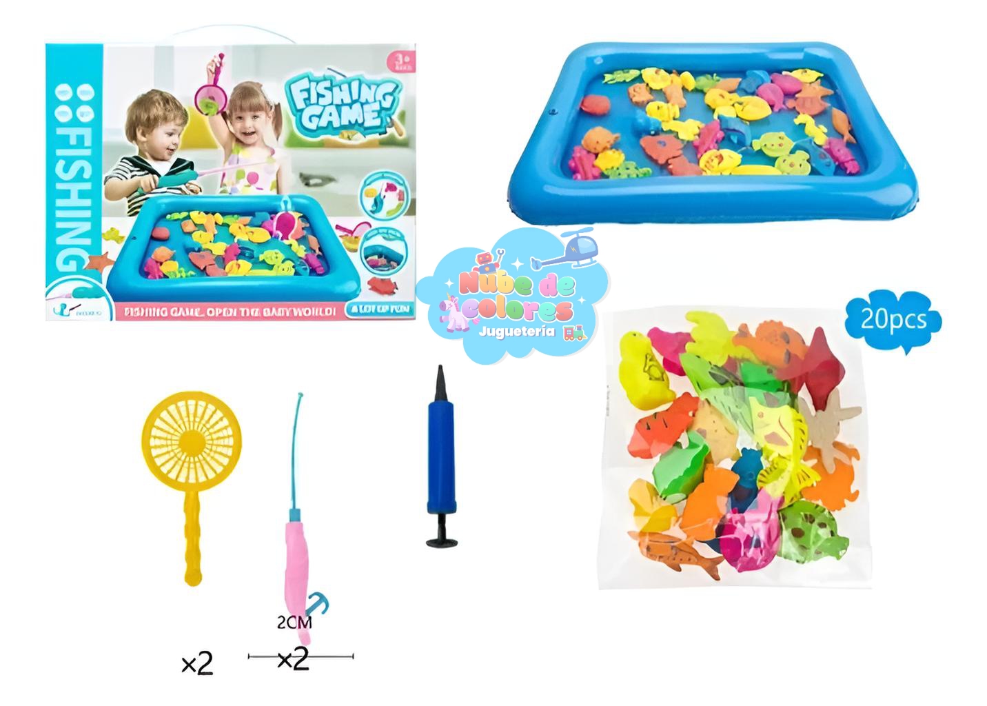 PESCA MAGNÉTICA CON AGUA ( CONTIENE MALETA PARA GUARDAR ) - Imagen 2