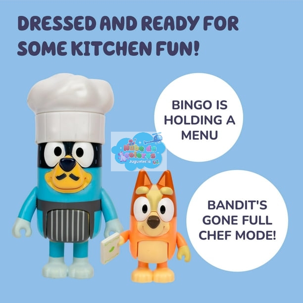 4 FIGURAS "CHEF PAVLOVA" - BLUEY - Imagen 2