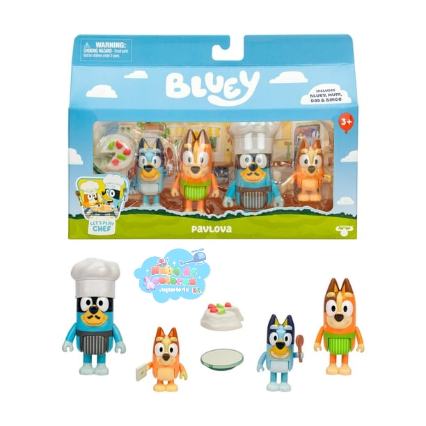 4 FIGURAS "CHEF PAVLOVA" - BLUEY - Imagen 4