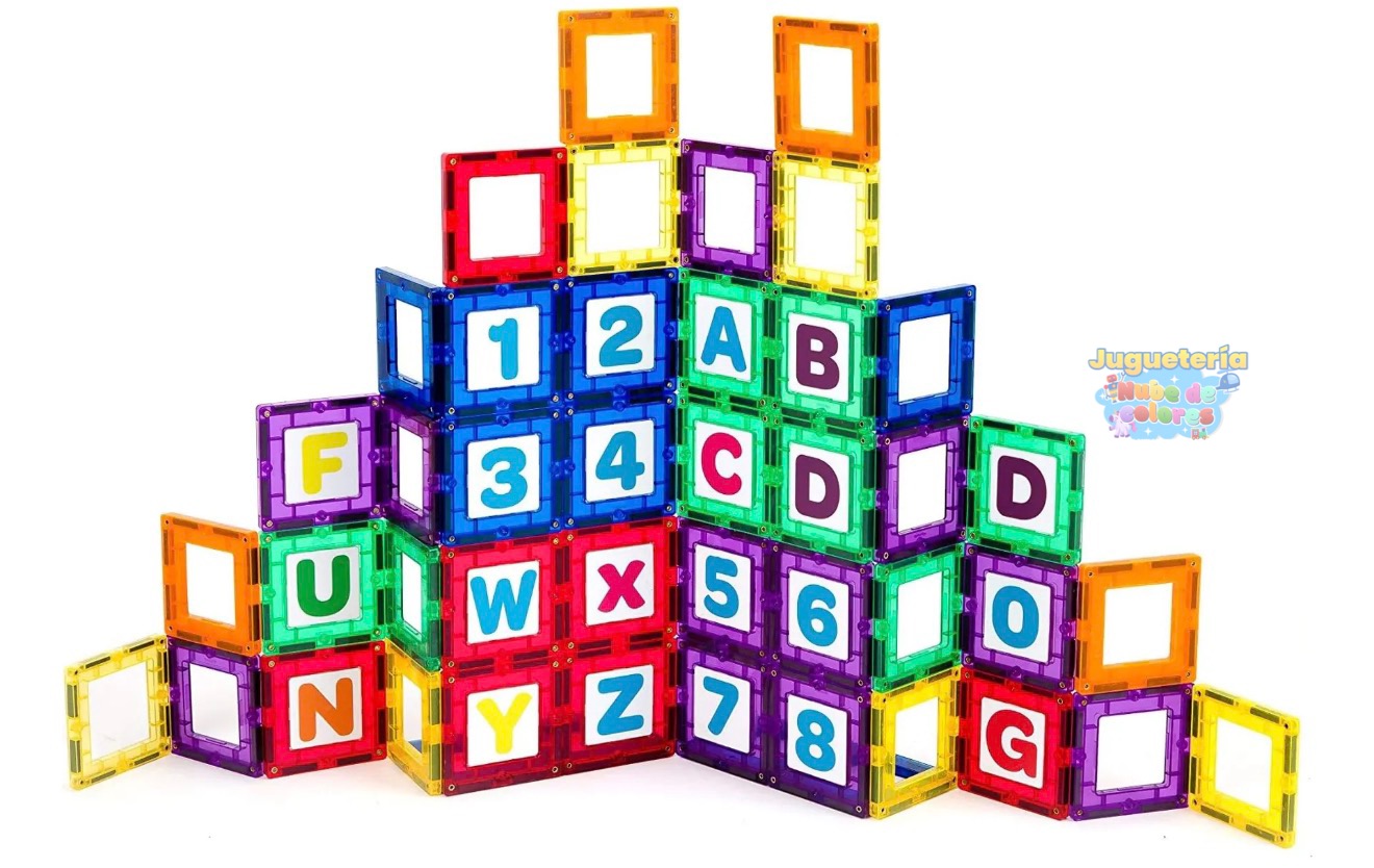 MAGNÉTICOS BLOQUES ( ABC Y NÚMEROS) 72 piezas - Imagen 2