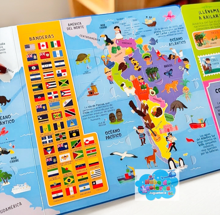 MI PRIMER ATLAS MUNDIAL - CON MUCHAS SOLAPAS - Imagen 3