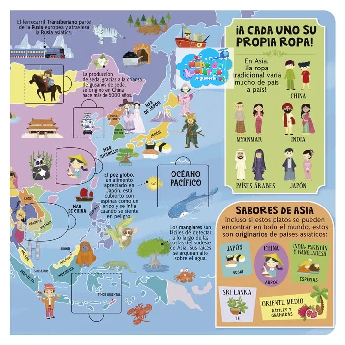 MI PRIMER ATLAS MUNDIAL - CON MUCHAS SOLAPAS - Imagen 6