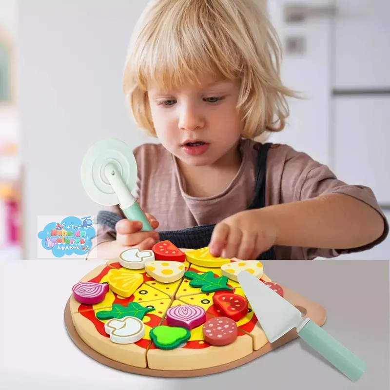 SET PARA COCINAR PIZZA MONTESSORI - Imagen 3